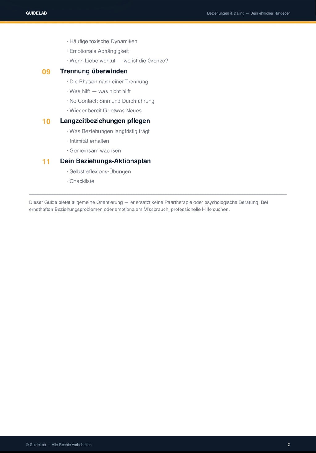 Beziehungen & Dating – Guide