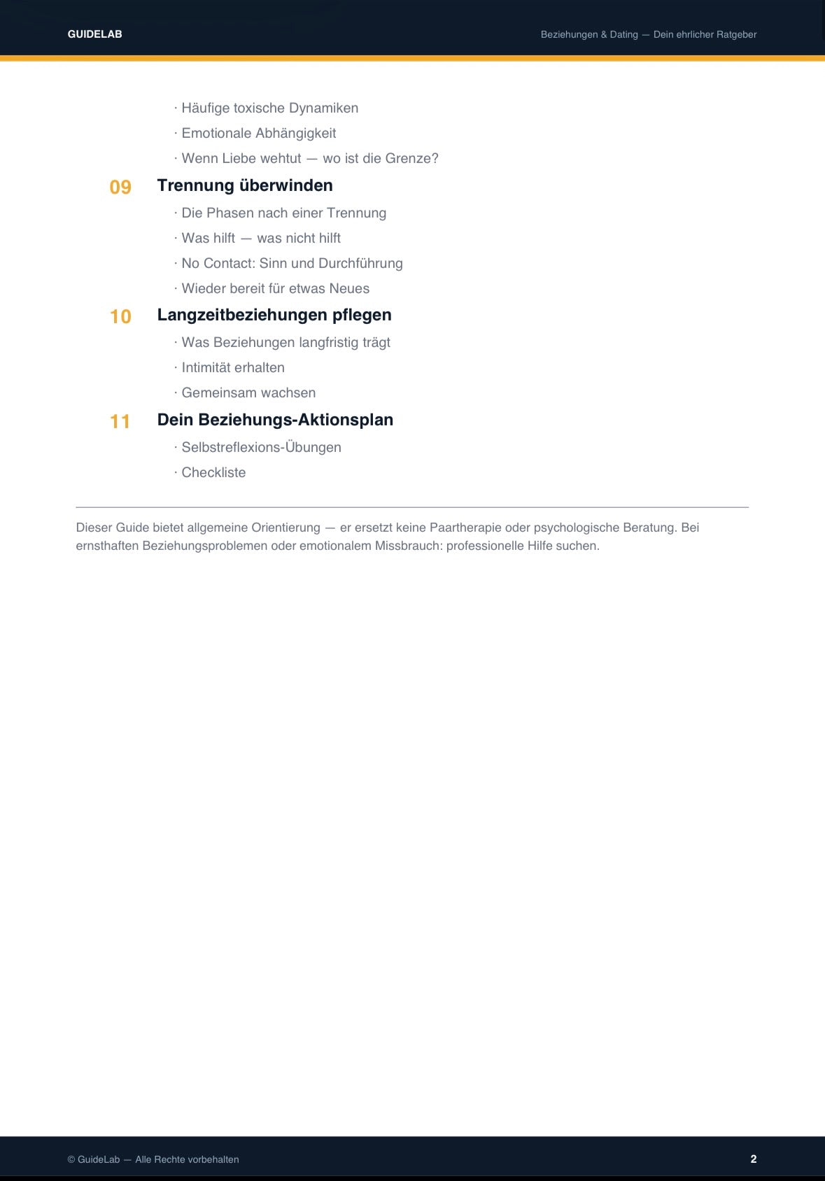 Beziehungen & Dating – Guide