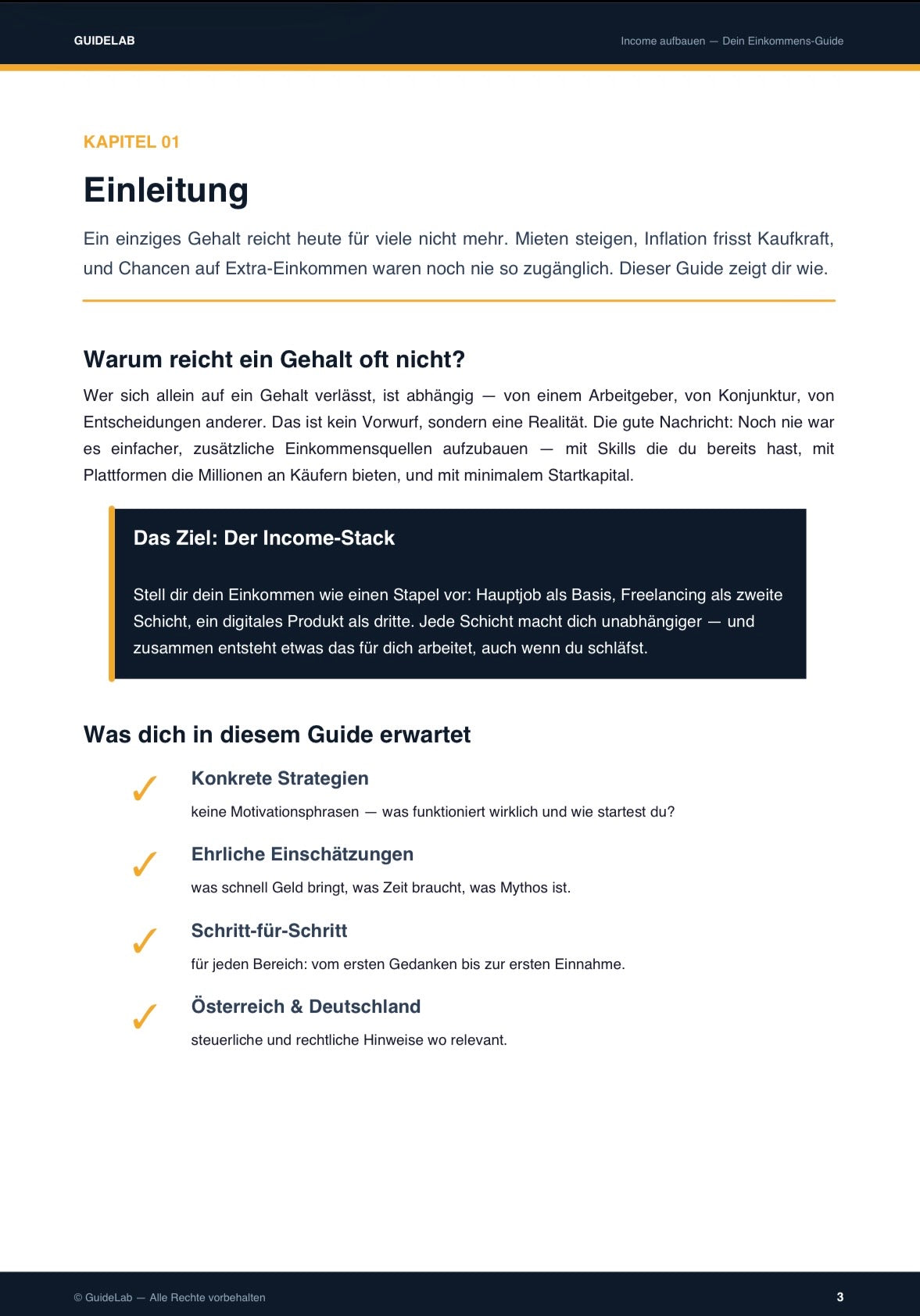 Income aufbauen – Set