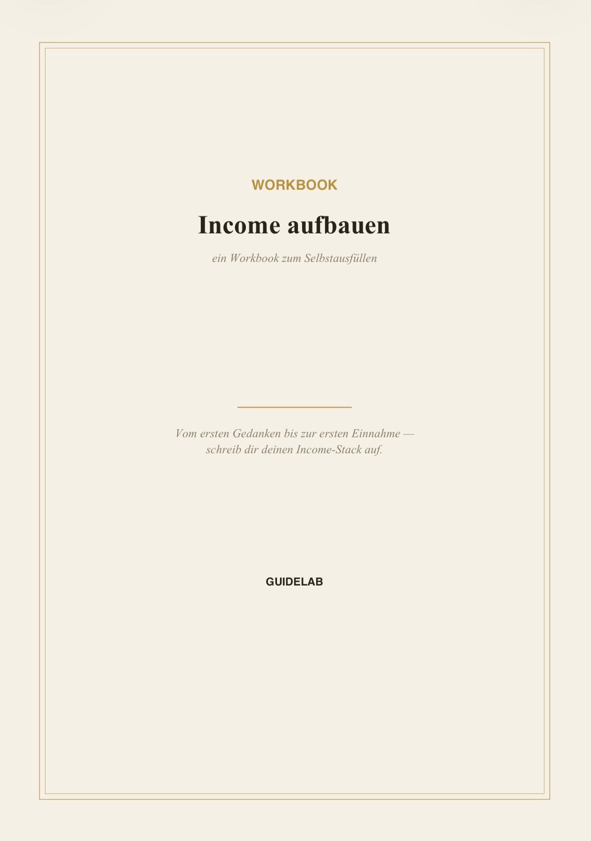 Income aufbauen – Set