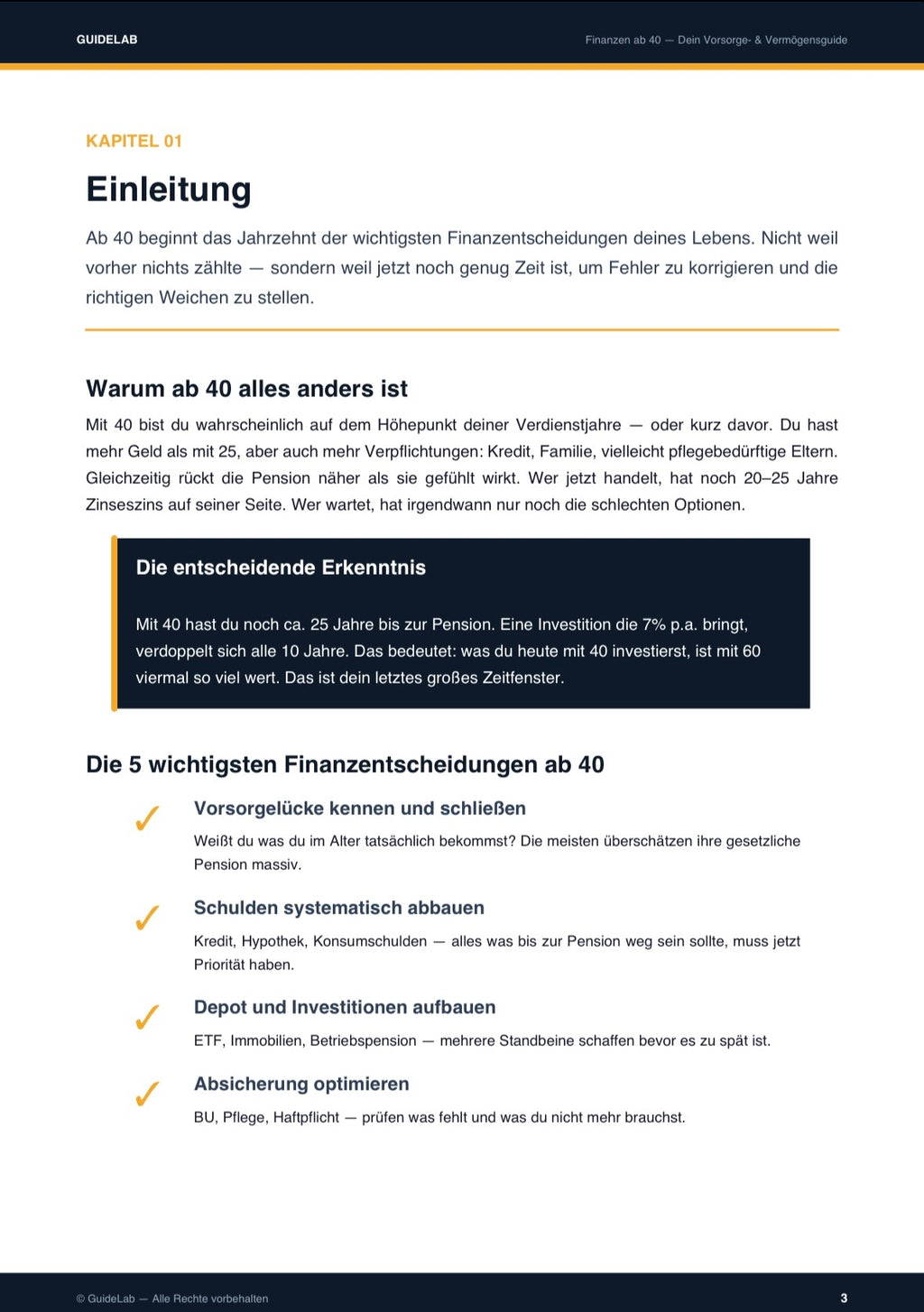 Finanzen ab 40 – Guide