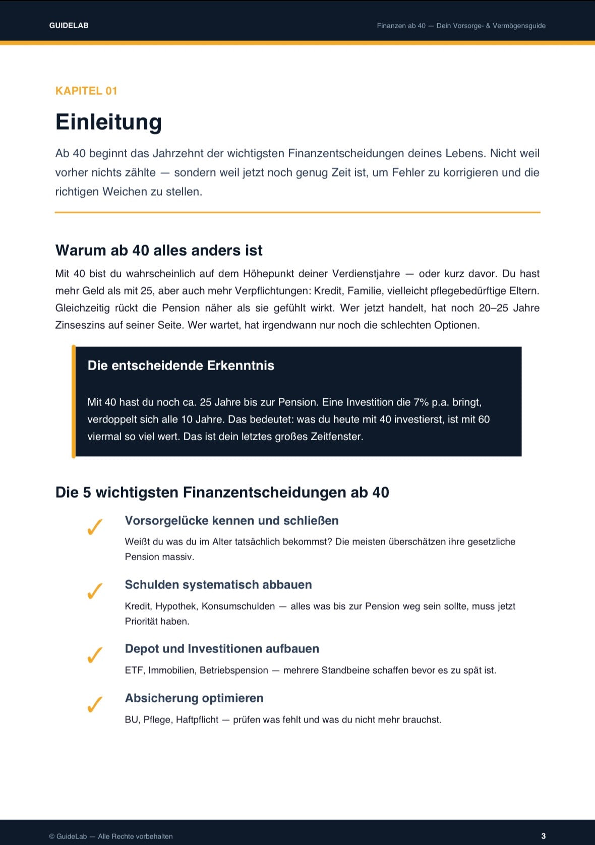 Finanzen ab 40 – Guide