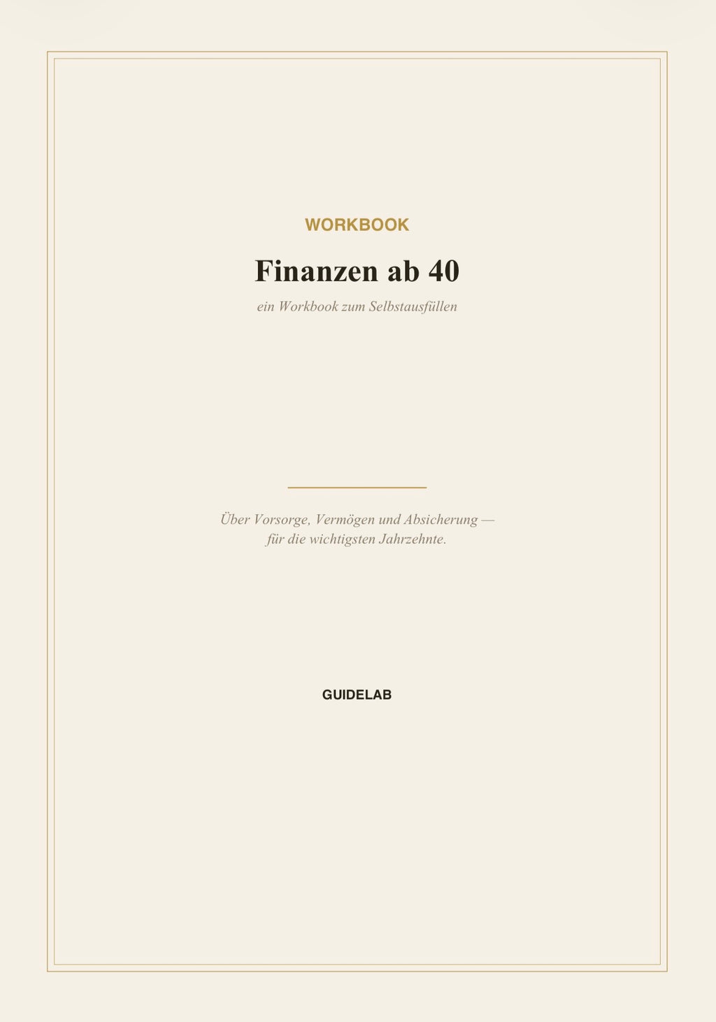 Finanzen ab 40 – Workbook