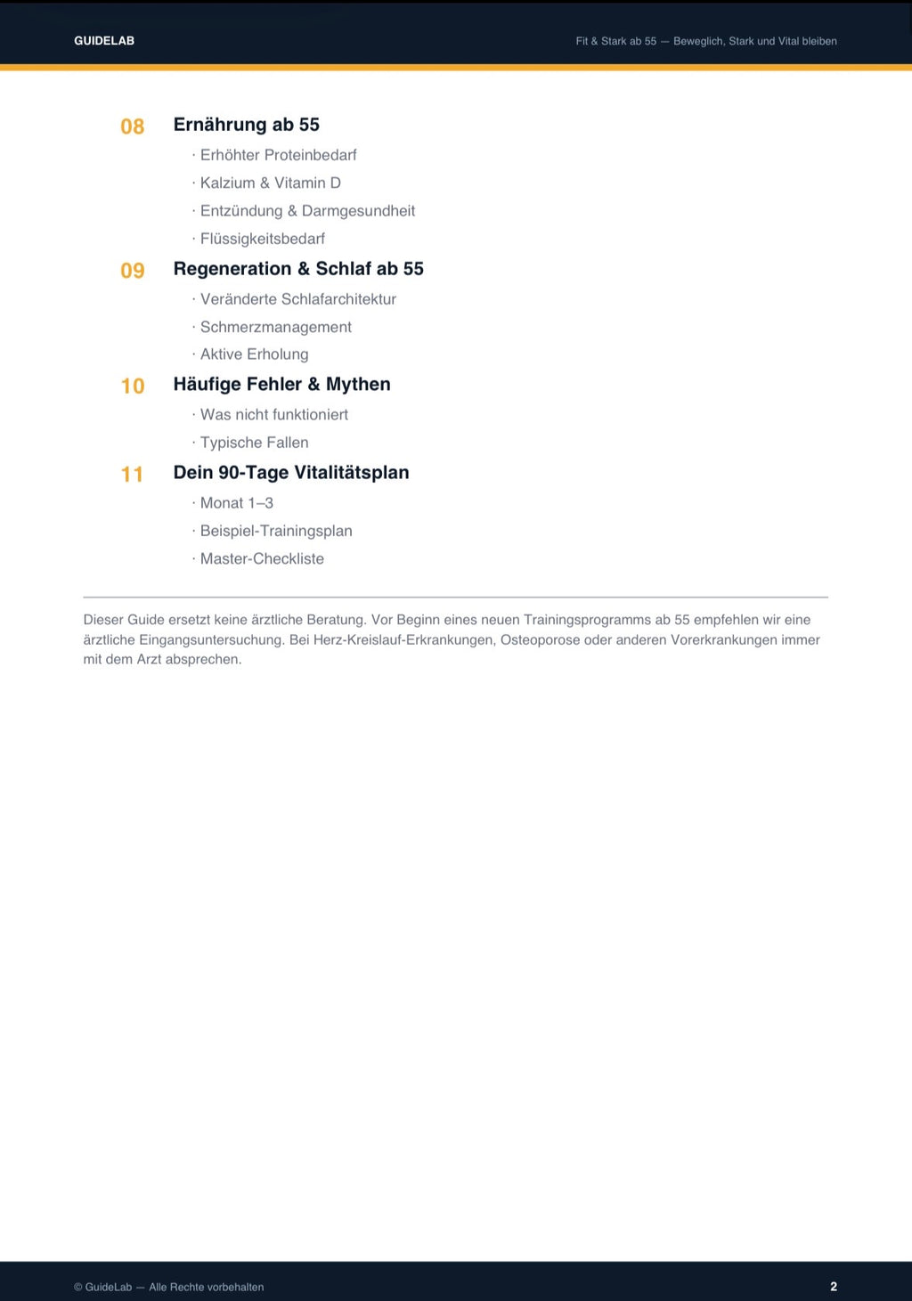 Fit & Stark ab 55 – Guide