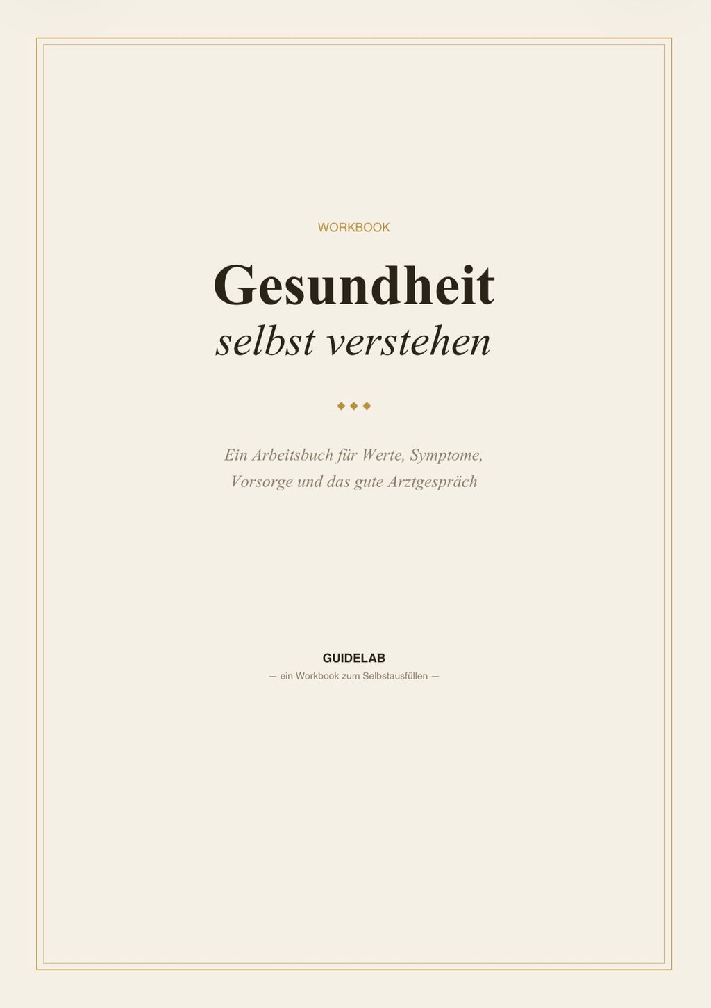 Gesundheit selbst verstehen – Workbook