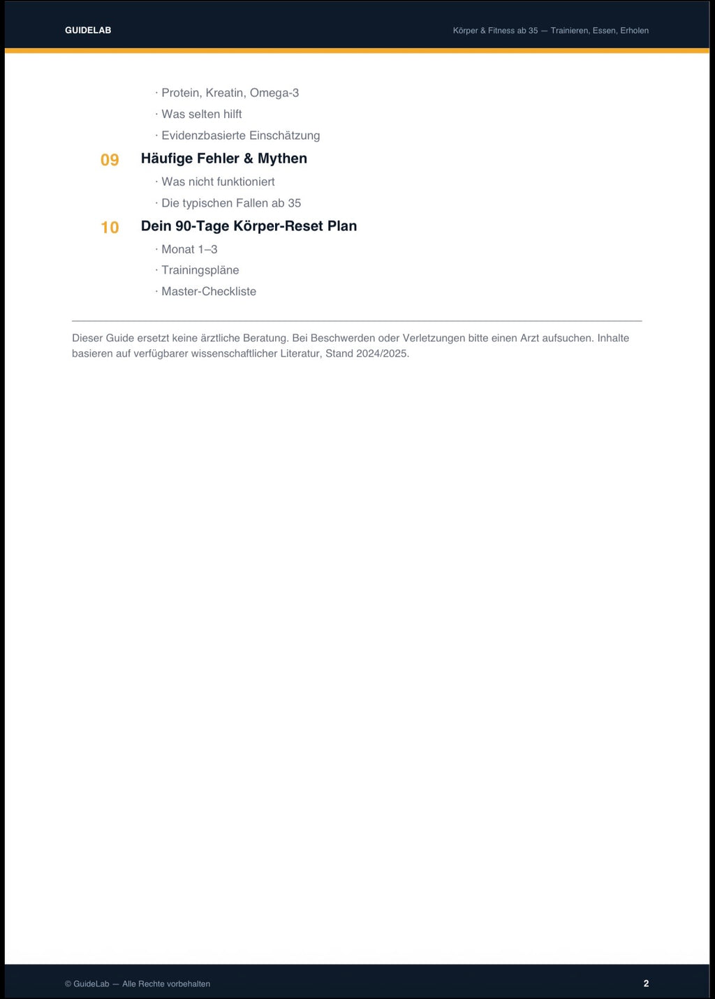 Körper & Fitness ab 35 – Set
