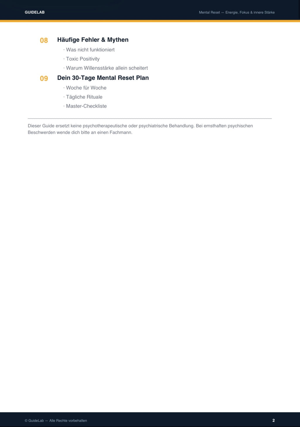 Mental Reset – Set