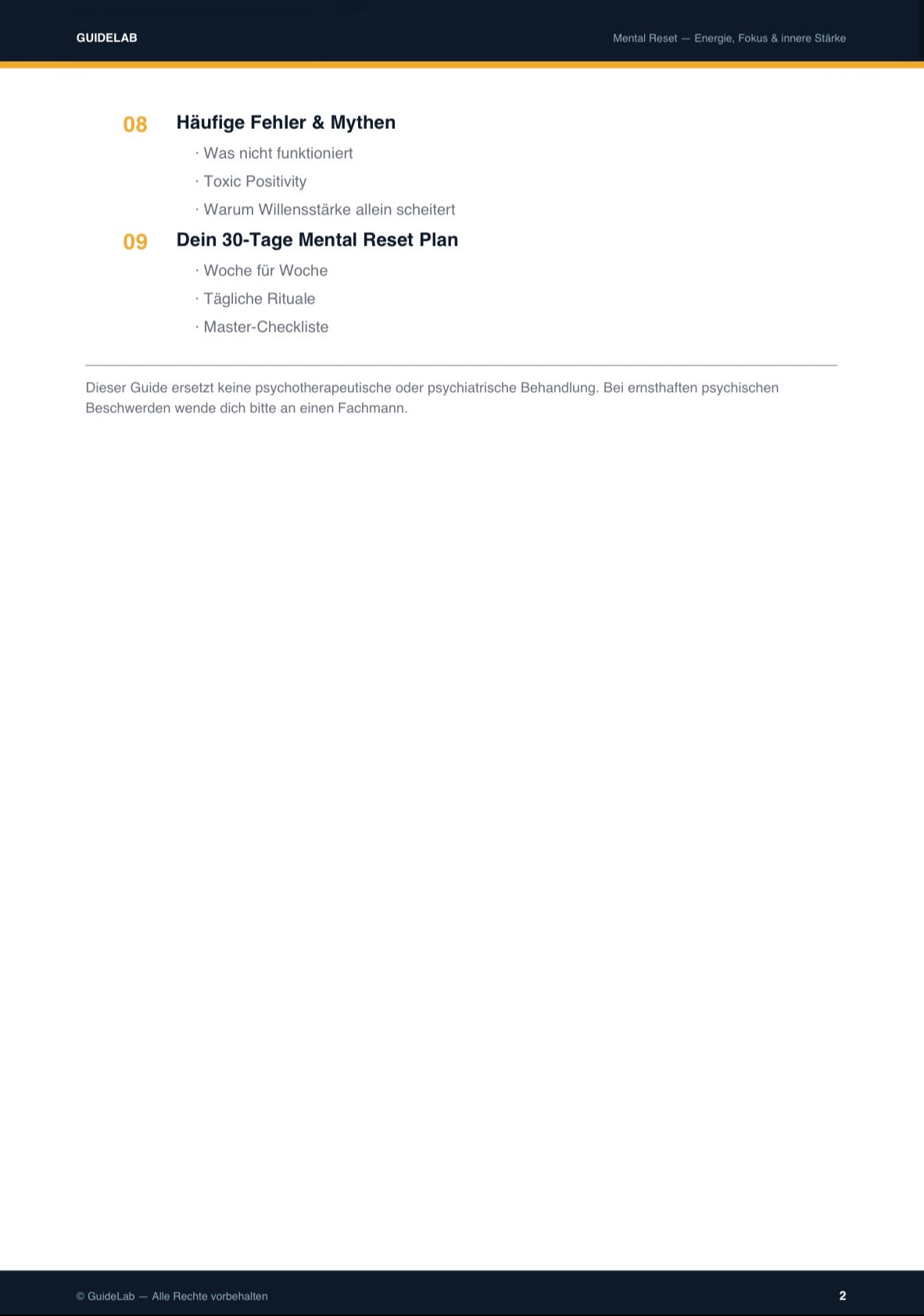 Mental Reset – Set